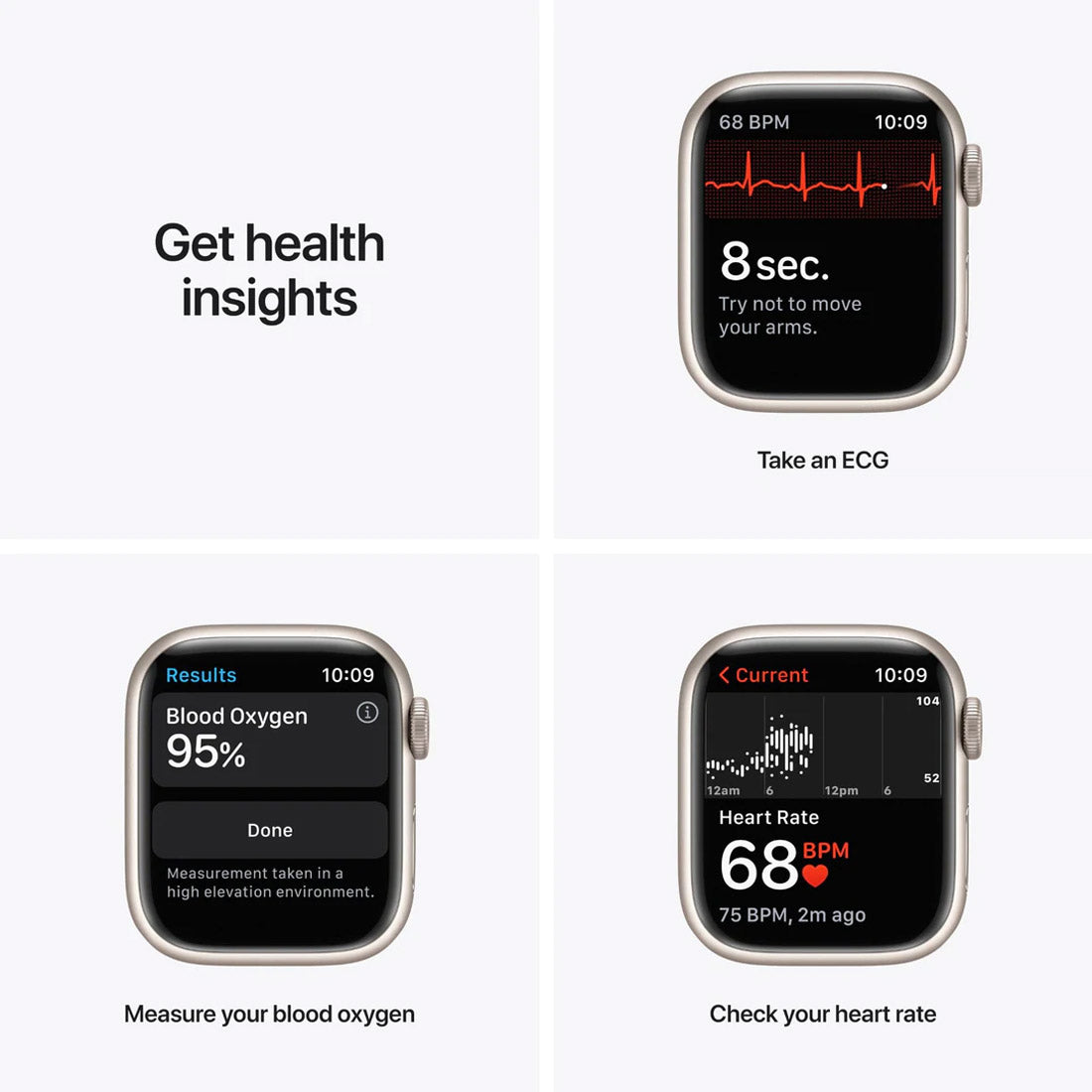 Apple Watch Series 7 41mm Blue Aluminium Case With Abyss Blue Sport Band GPS + Cellular ( Grade - A )