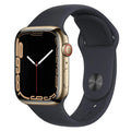 Apple Watch Series 7 GPS + Cellular 41mm - Gold Stainless Steel Case - Pristine - Refurbished