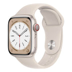 Apple Watch Series 8 GPS + Cellular 45mm Starlight Aluminium Case w/ Starlight Sport Band ( Open Never Used )
