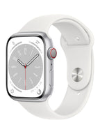 Apple Watch Series 8 45mm Silver Aluminium Case White Sport Band GPS + Cellular Smartwatch (Copy) Apple