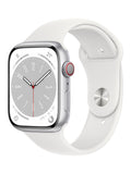 Apple Watch Series 8 45mm Silver Aluminium Case White Sport Band GPS + Cellular Smartwatch (Copy) Apple