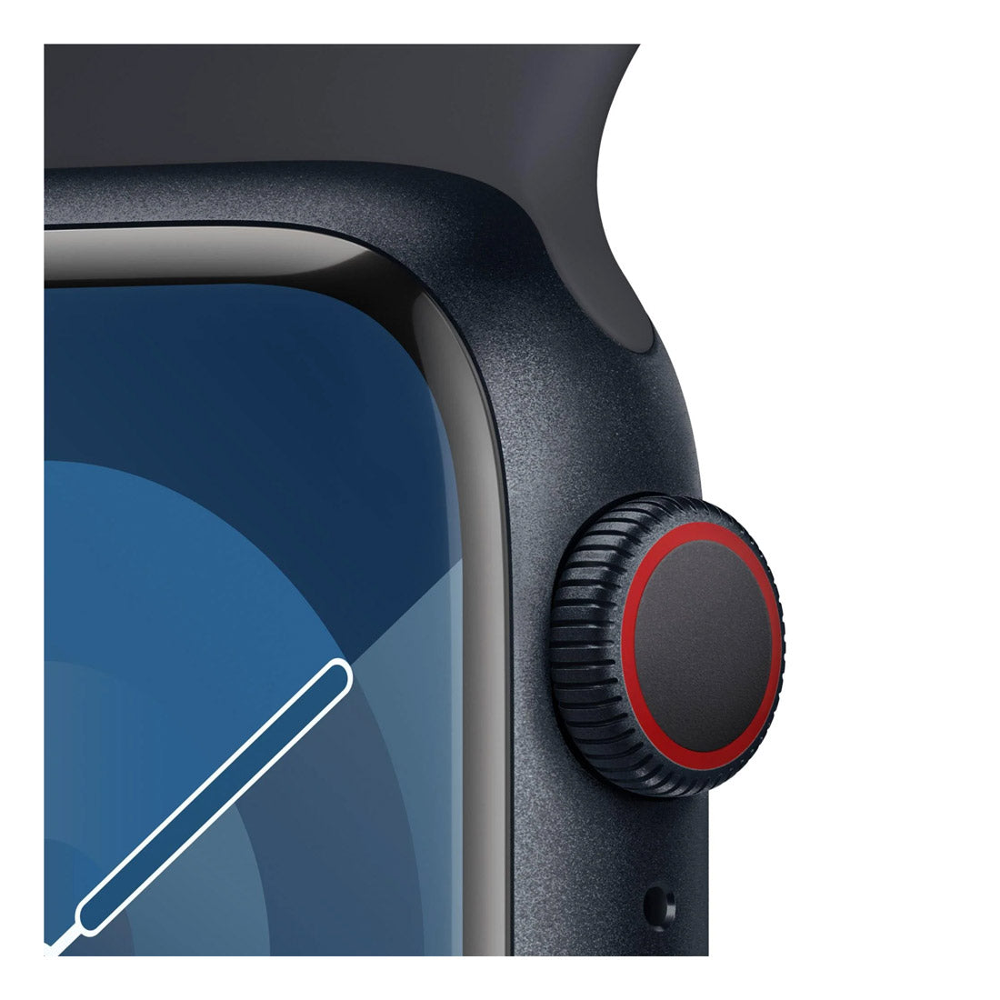 Apple Watch Series 9 45mm GPS Midnight Aluminium Case w/ Midnight Sport Band - Acceptable - Refurbished (AU Version) Apple