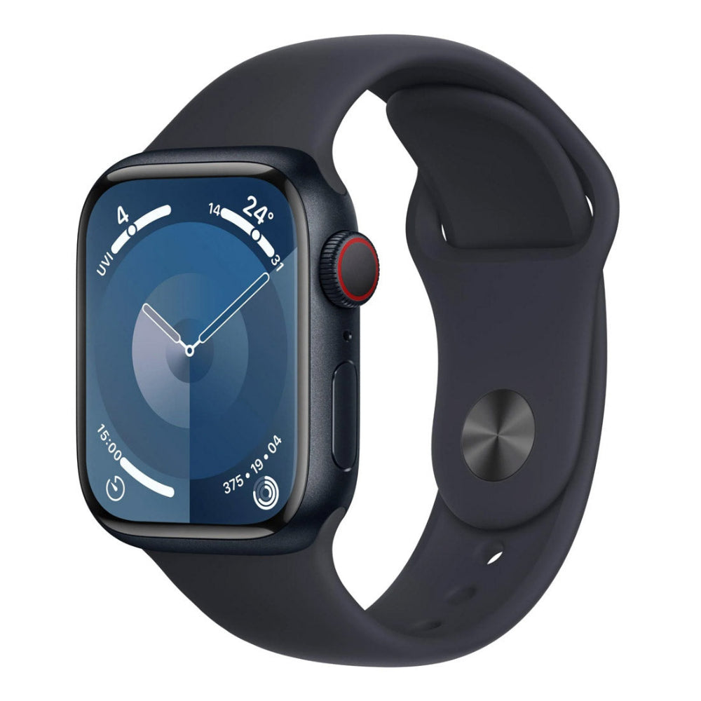 Apple Watch Series 9 45mm Midnight Aluminium Case GPS + Cellular (S/M) 