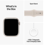 Apple Watch Series 9 41mm GPS + Cellular Starlight Aluminium Case with Starlight Sport Band (S/M) (Opened Never Used)
