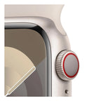 Apple Watch Series 9 41mm GPS + Cellular Starlight Aluminium Case with Starlight Sport Band (S/M) Pristine - Refurbished Apple