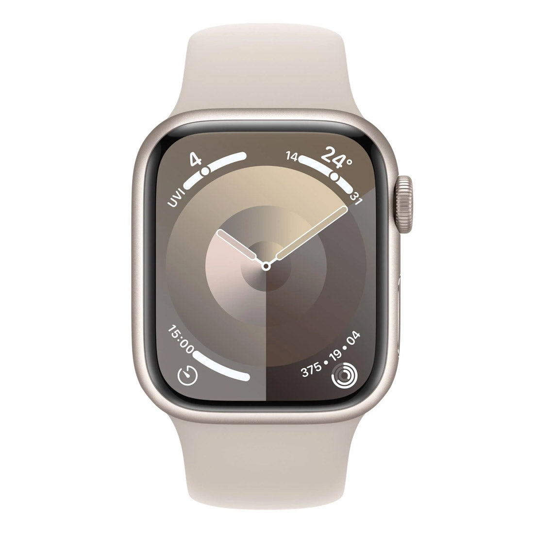 Apple Watch Series 9 41mm GPS + Cellular Starlight Aluminum Case with Starlight Sport Band (S/M) Apple