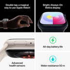 Apple Watch Series 9 41mm GPS + Cellular Starlight Aluminium Case with Starlight Sport Band (S/M) (Opened Never Used)