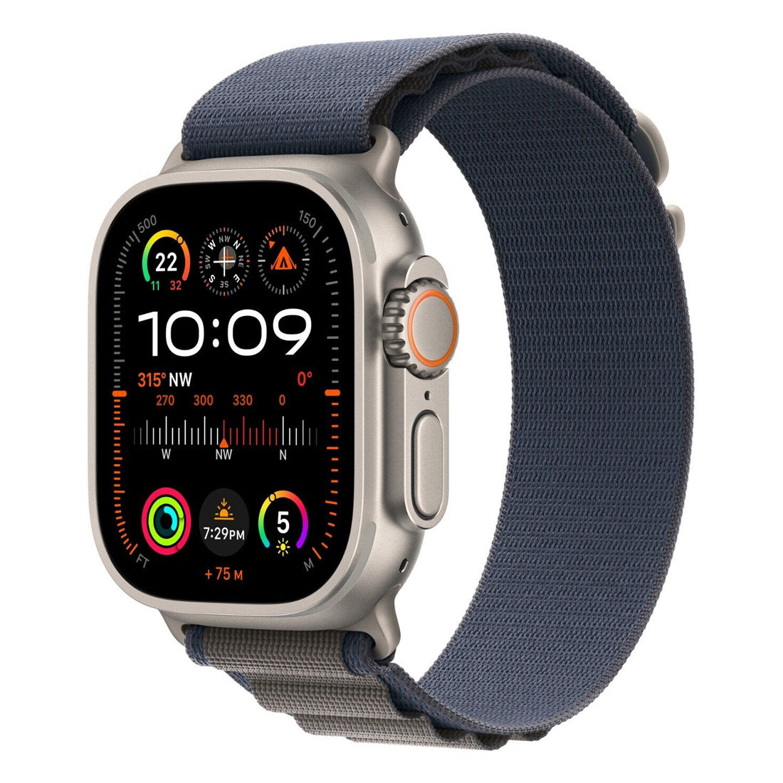 Apple Watch Ultra 2 49mm GPS + Cellular Titanium Case w/ Blue Alpine Loop Medium - AU Version