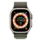 Apple Watch Ultra 49mm Titanium Case GPS + Cellular with Green Alpine Loop - Refurbished (Grade-A)