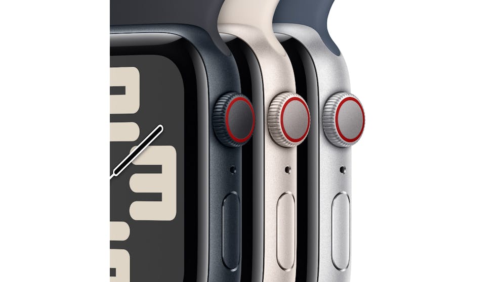Apple Watch SE 44mm Midnight Aluminium Case with Midnight Sport Band M/L - GPS + Cellular (Open Never Used)