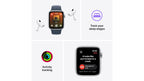Apple Watch SE 44mm Midnight Aluminium Case with Midnight Sport Band M/L - GPS + Cellular (Open Never Used)