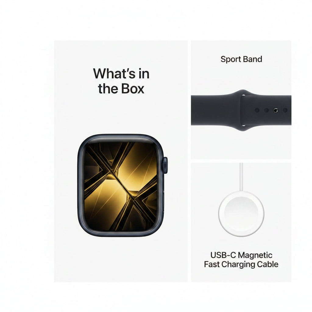 Apple Watch Series 9 41MM GPS + Cellular - Aluminum Case Midnight (Copy) Apple