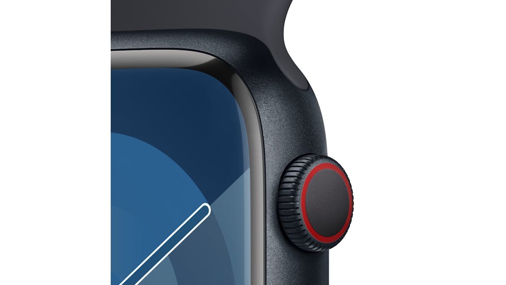 Apple Watch Series 9 41mm (GPS + Cellular) Midnight Aluminium Case with Midnight Sport Band (S/M) 