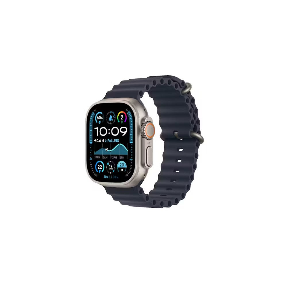Apple Watch Ultra 2 GPS + Cellular 49mm - Natural Titanium Case with Navy Ocean Band - AU Version