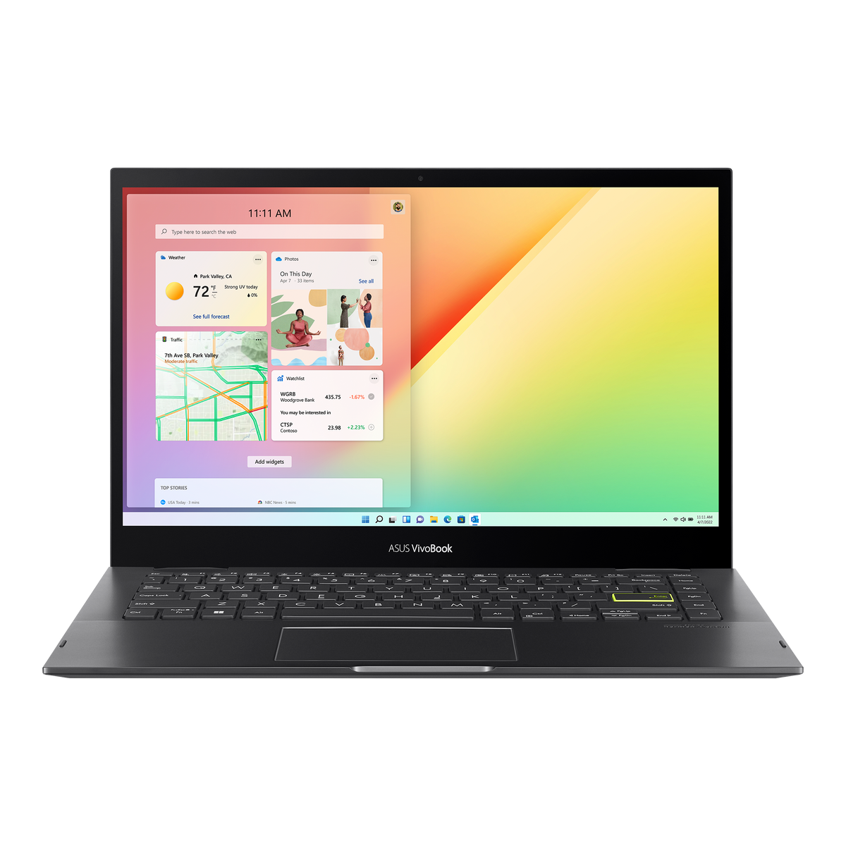 Asus Vivobook Flip 14" FHD Touch Screen Laptop 11th gen Intel Core i5-1135G7, 8GB RAM 512GB SSD, Windows 11  - Indie Black (Open Never Used)