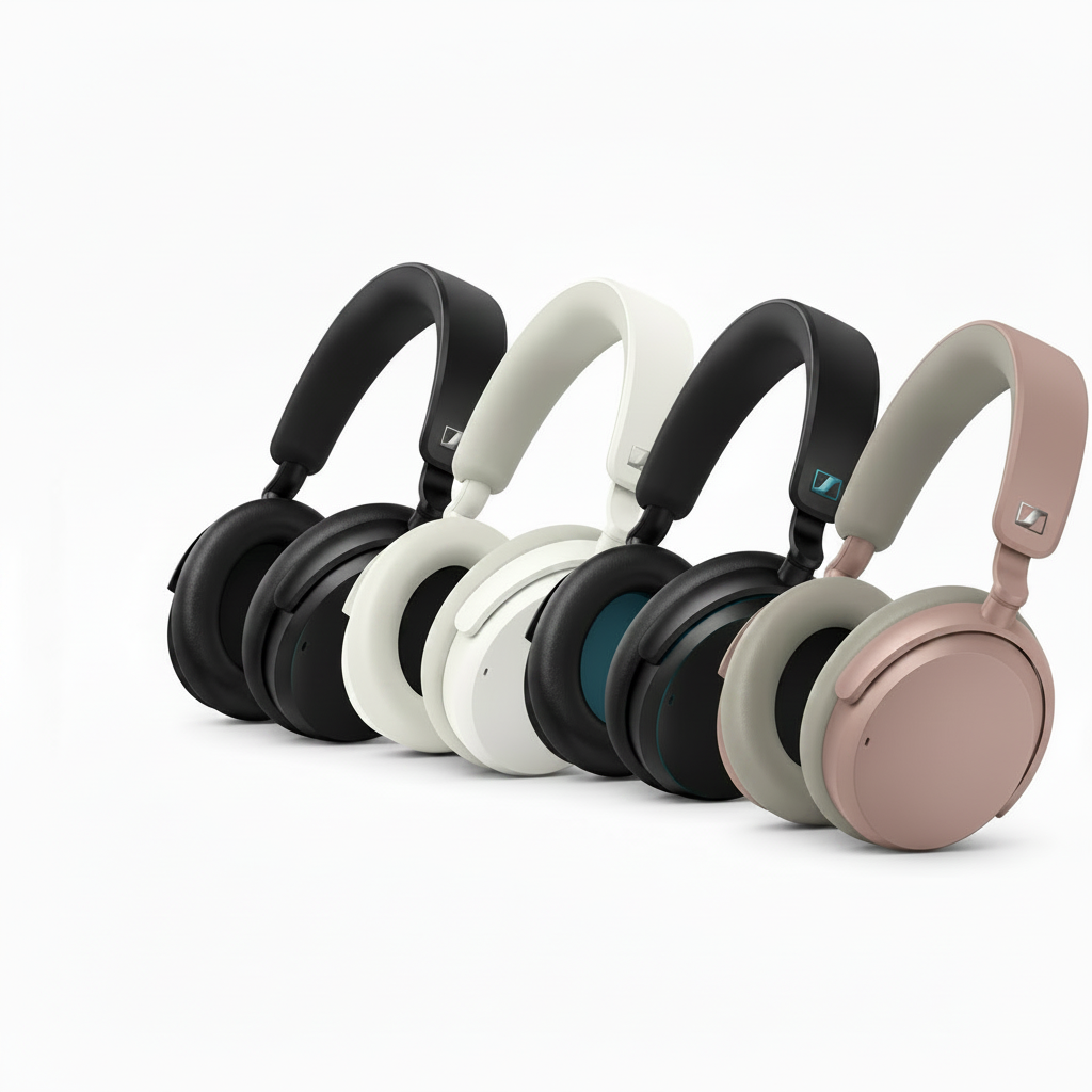 Sennheiser ACCENTUM Wireless Headphones - Black, White,Blue, Taupe - Hybrid ANC