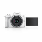 Canon EOS R50 Mirrorless Camera Kit (Black) with RF-S 18-45mm & RF-S 55-210mm Lens Bundle - Silver