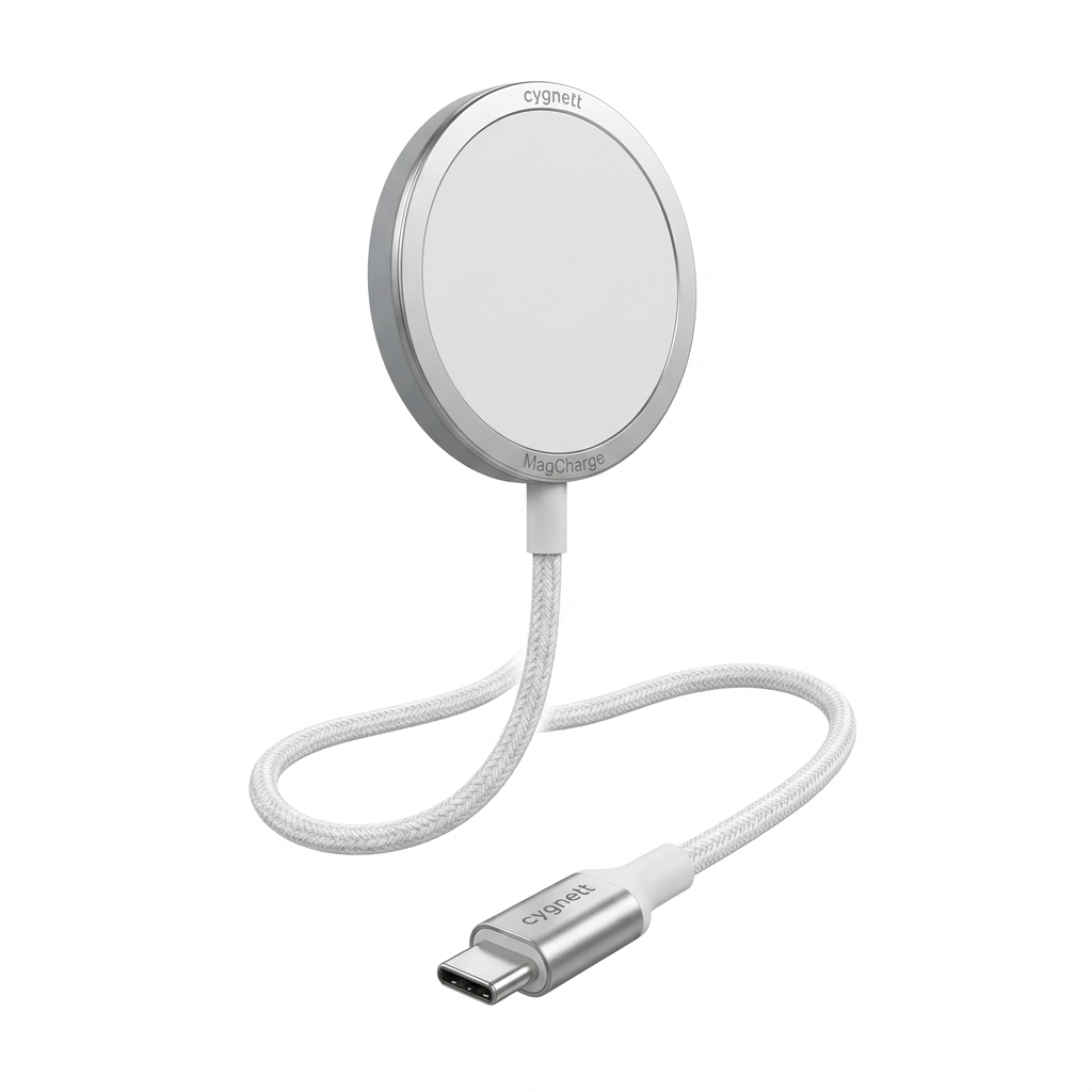 Cygnett Magnetic USB-C Cable 1.2m – White - Pristine - Refurbished Cygnett