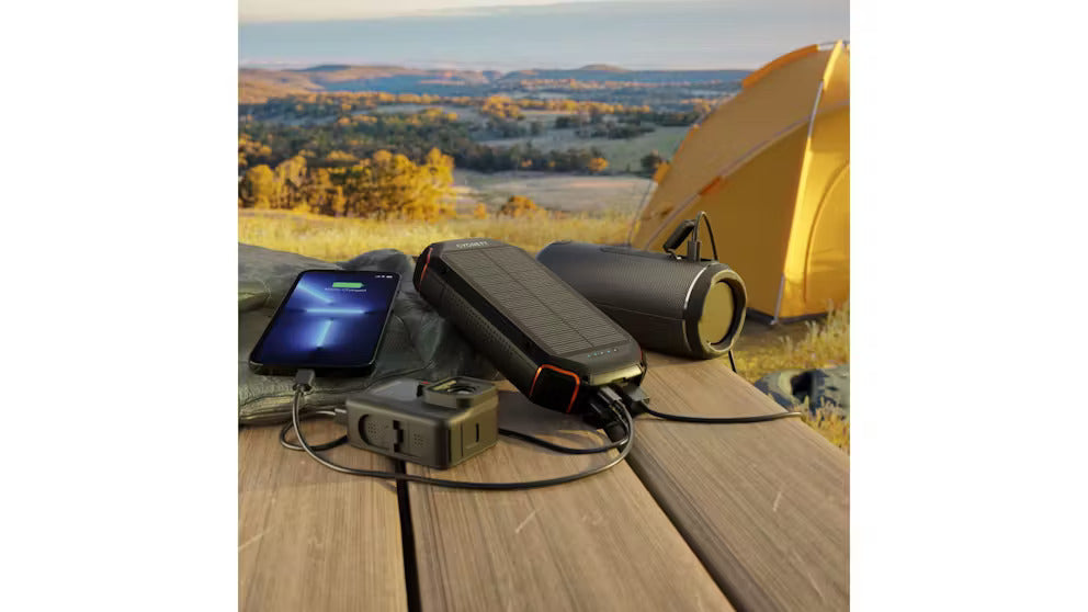 Cygnett 20,000mAh Solar Power Bank Gen2 – Black - Pristine Refurbished (AU Version) Cygnett