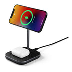 Cygnett ChargeBase Qi2.0 2-in-1 Magnetic Wireless Charger