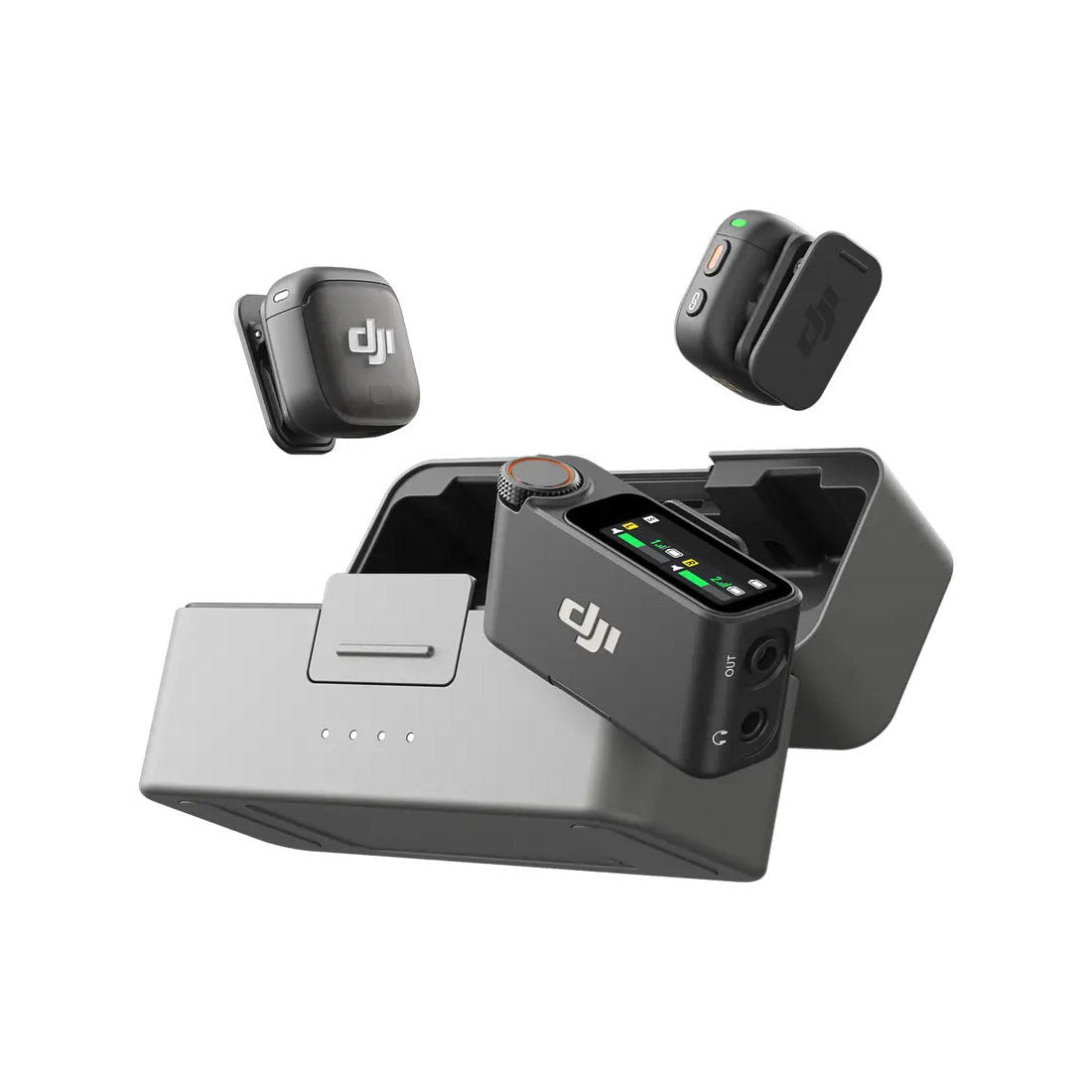 DJI Mic 3 (2 TX + 1 RX + Charging Case) – Black
