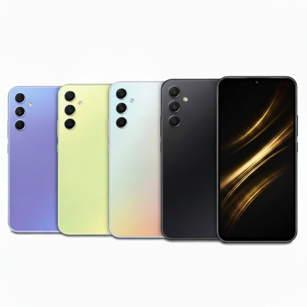 Samsung Galaxy A34 5G - 128GB, 256GB - 6GB/8GB RAM - Awesome Lime, Graphite, Violet, Silver – 120Hz AMOLED Smartphone - Pristine - Refurbished