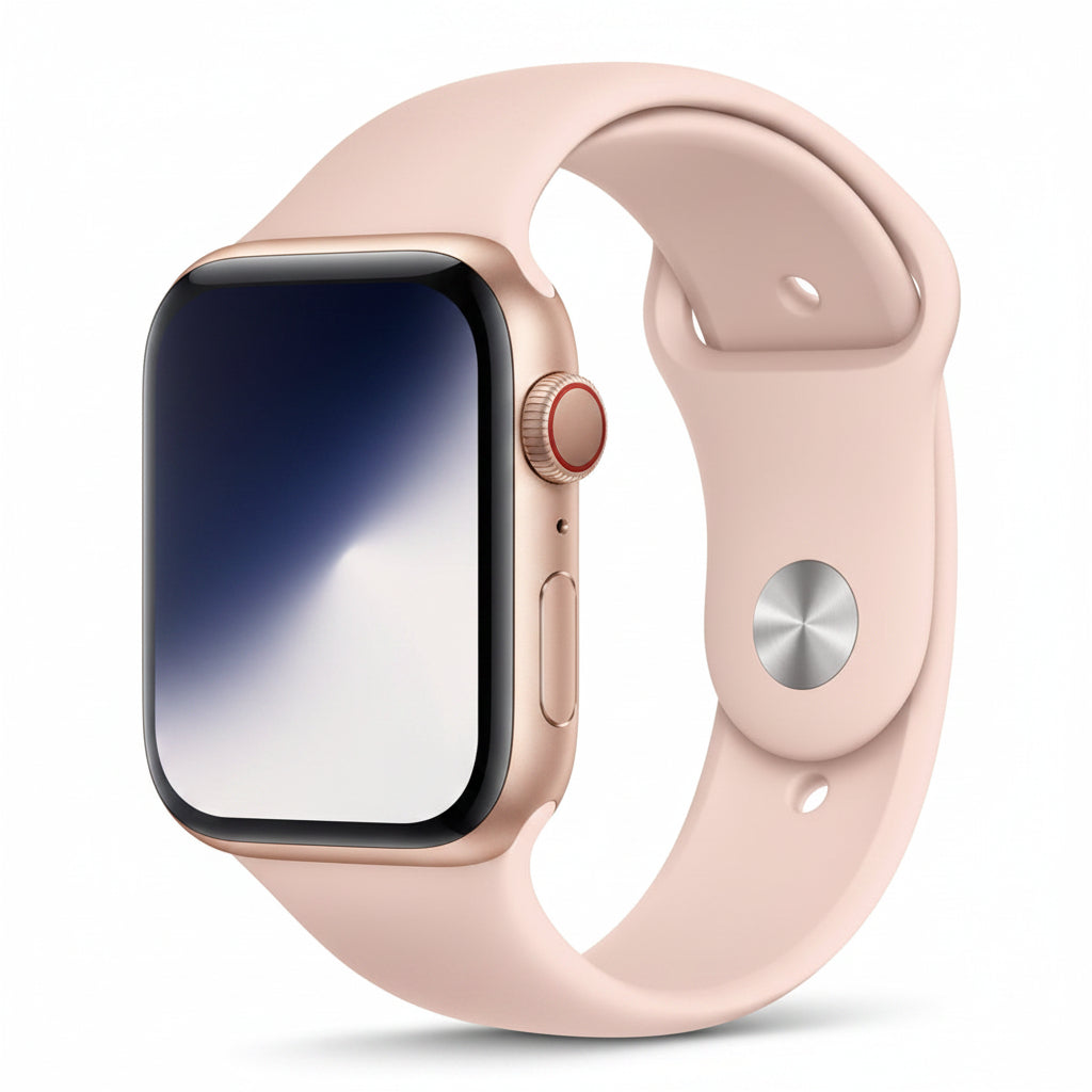 Apple Watch Series 5 44mm GPS + Cellular Gold Aluminum Case with Pink Sport Band (Copy) Apple