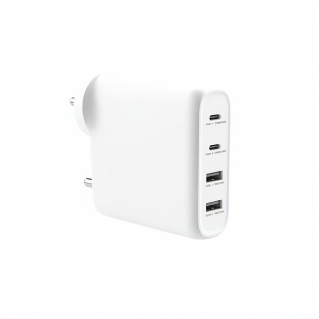 Sprout 100W Gan Wall Charger - Fast USB-C Multi-Device Charging Adapter - White