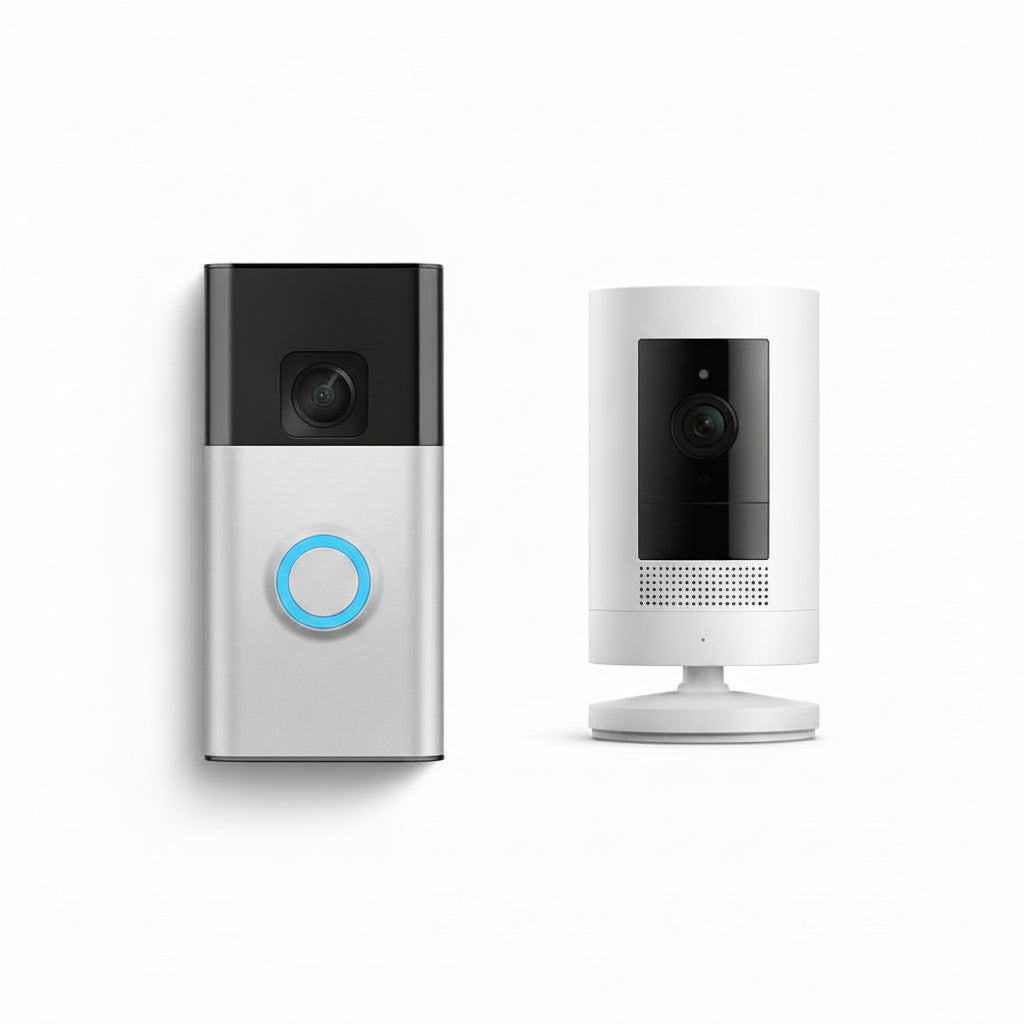 Ring Battery Doorbell 3rd Gen - White & Black - Wireless Video Doorbell Ring