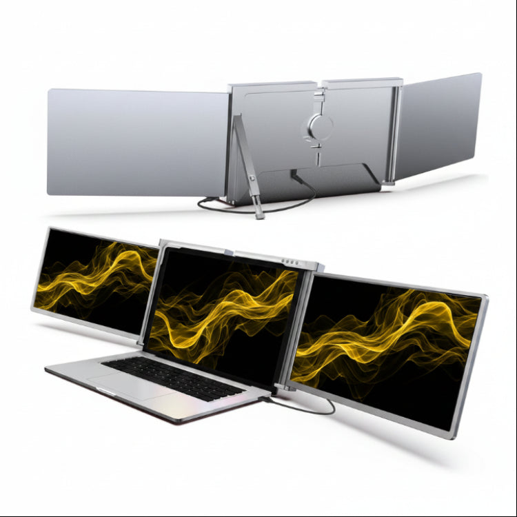 Trion 15 inch Trifold Portable Monitor 1080P IPS FHD Laptop Screen Extender For Laptop - Space Grey ( AU Version )