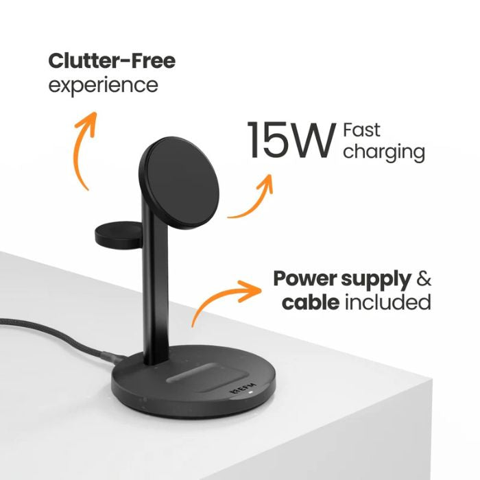 EFM FLUX 3-in-1 Wireless Charger - Pristine Refurbished - (Au Version) EFM
