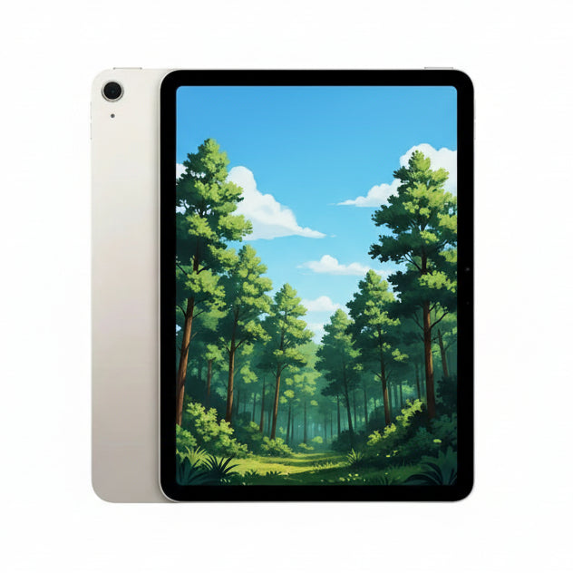 Apple iPad Air 11-inch (M2) 128GB – Starlight – Cellular With 100% battery - Pristine - Refurbished