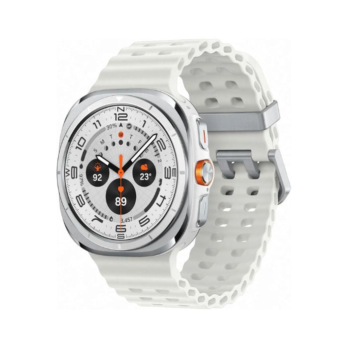 Samsung Galaxy Watch Ultra LTE 47mm – Titanium White with White Marine Band - Pristine - Refurbished Samsung