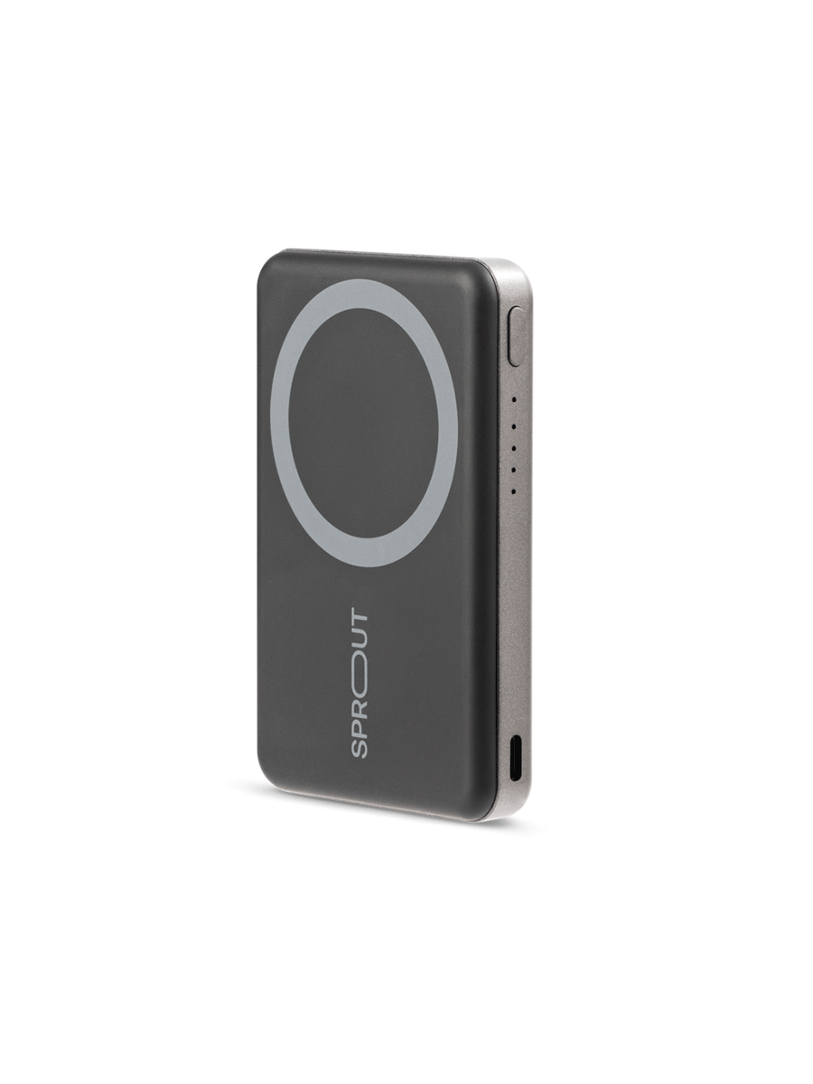 Sprout Magnetic Wireless Powerbank 6000mAh – Black - (AU Version) - Pristine – Refurbished Sprout