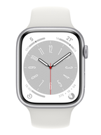 Apple Watch Series 8 45mm Silver Aluminium Case White Sport Band GPS + Cellular Smartwatch (Copy) Apple