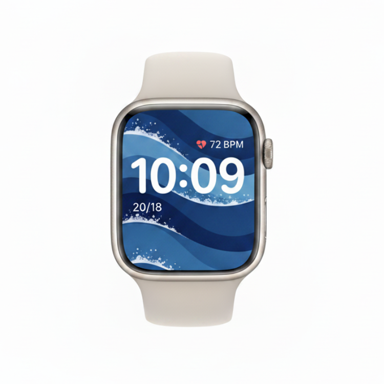 Apple Watch Series 9 41MM GPS + Cellular - Aluminum Case Starlight Sport band - Pristine - Refurbished