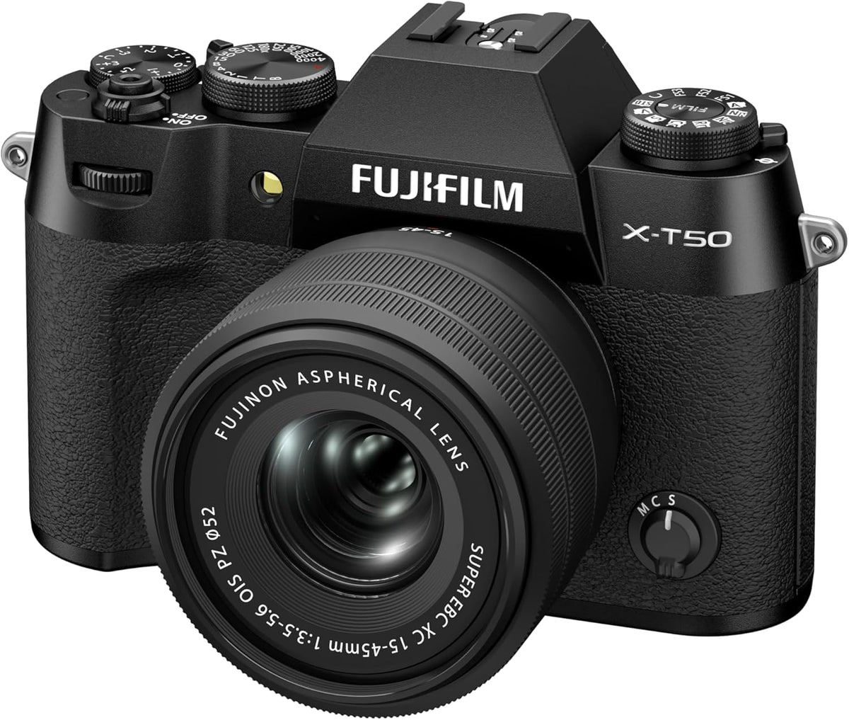 Fujifilm X-T50 Mirrorless Camera with XC 15-45mm F/3.5-5.6 Lens (Charcoal Silver)