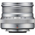 Fujifilm XF 16mm F2.8 R WR Lens (Silver) – Compact Wide-Angle Prime for X-Series Cameras