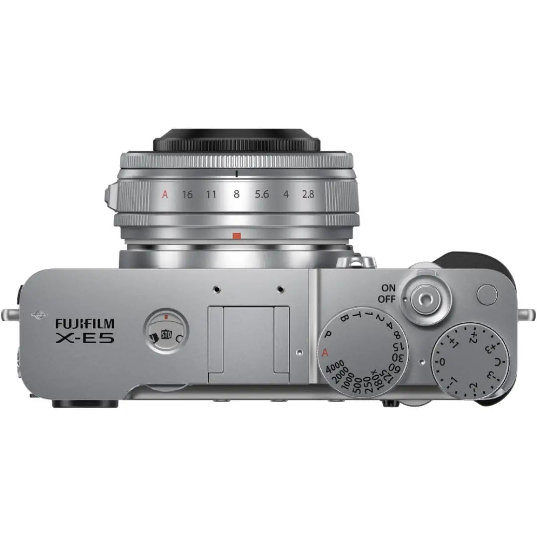 Fujifilm X-E5 Mirrorless Camera Kit with XF 23mm f/2.8 R WR Lens – Silver