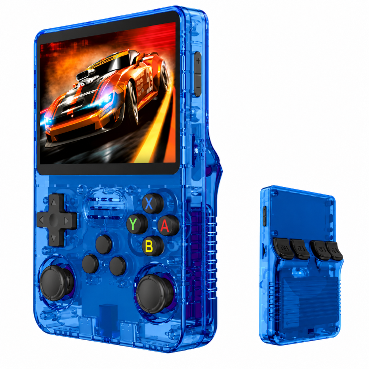 GameMaster R36S Handheld Game Console 64GB Blue Game master