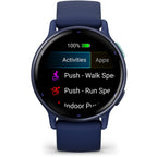 Garmin VivoActive 5 Smart Watch - Metallic Navy Bezel with Navy Case (AU Version) (Open Never Used)