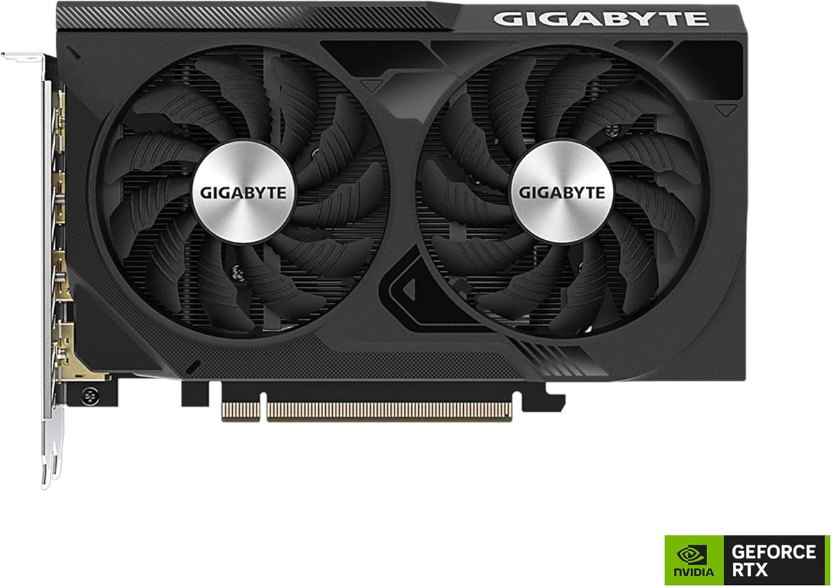 GIGABYTE GeForce RTX 4060 WINDFORCE OC 8G Graphics Card, 2X WINDFORCE Fans, 8GB 128-bit GDDR6, GV-N4060WF2OC-8GD