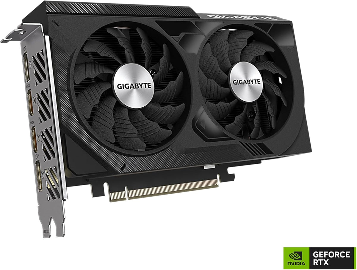 GIGABYTE GeForce RTX 4060 WINDFORCE OC 8G Graphics Card, 2X WINDFORCE Fans, 8GB 128-bit GDDR6, GV-N4060WF2OC-8GD