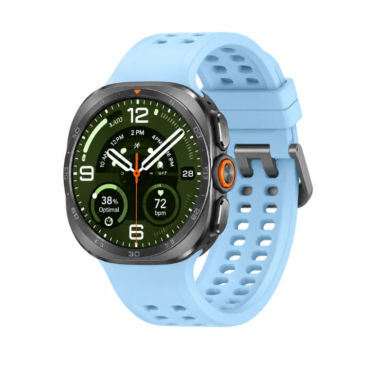Samsung Galaxy Watch Ultra2 47mm LTE - Titanium Silver ,Titanium Grey - Multiple Band Options - Titanium Silver / Marine Band - Blue