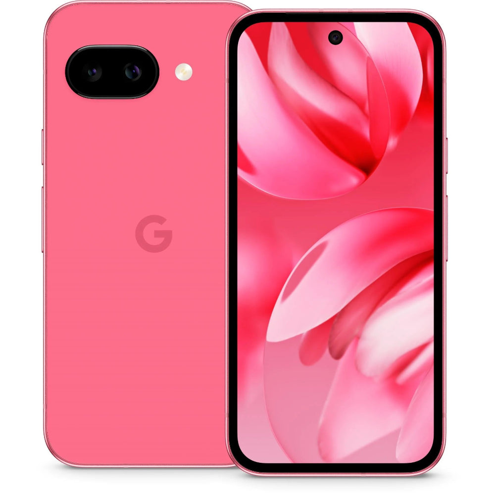 Google Pixel 9a camera app interface open, showing dual camera toggle and Night Sight mode.