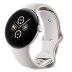 Google Pixel Watch 2 LTE with Porcelain Active Band - Silver ( Open Never Used )