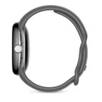 Google Pixel Watch LTE Polished Silver Stainless Steel Case with Charcoal Active Band - Refurbished (Grade-A)