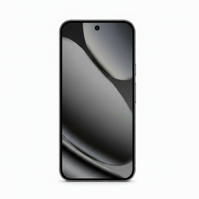 Side profile of Google Pixel 10 128GB Obsidian highlighting thin chassis and button placement.
