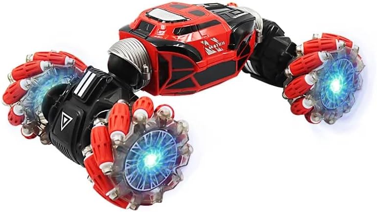 GW124 Hand Gesture Control RC Double-Sided Twist Stunt Red Car