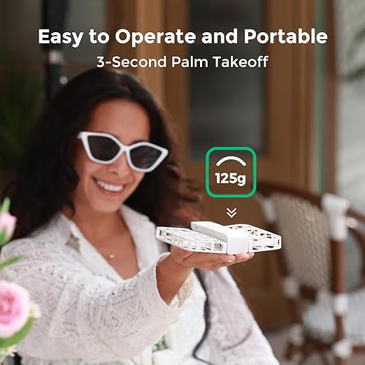 HoverAir X1 Combo Pocket-Sized Self-Flying Camera Drone - White